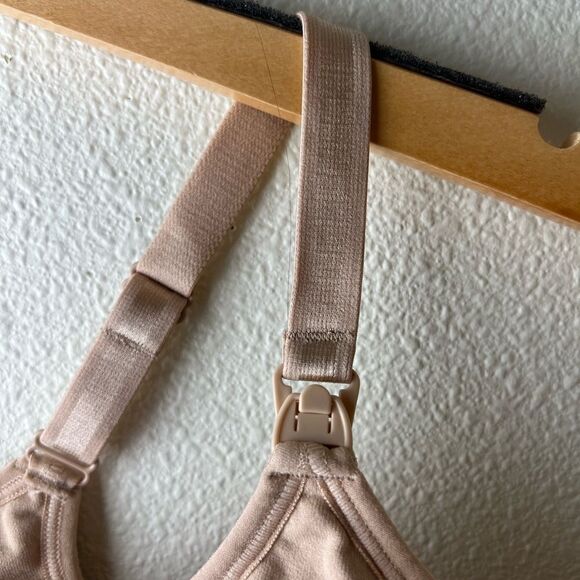 Cake Maternity Cotton Candy Seamless Racerback Nursing Bra Nude S - Picture 6 of 11